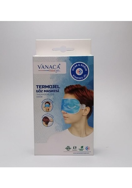 Vanaca Göz Maskesi Soğutucu Isıtıcı Jel Kompres Rahatlatıcı ve Dinlendirici Soğuk&sıcak Kompres Jel, Rahat Uyku Için, Baş, Migren Ağrısı Için Soğuk Göz Maskesi Tekrar Kullanılır Soğuk Göz Maskesi