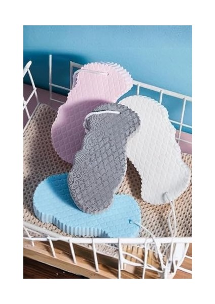 Çok Renkli Banyo Süngeri, Peeling Etkili, 14 cm x 7 Cm, Vücut Temizleme ve Masaj Süngeri modelleri