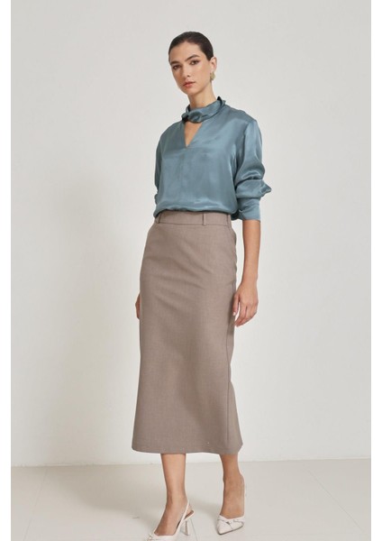 Vizon Tam Kalıp Midi Boy Kalem Etek fırsatları