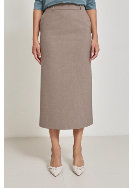 Vizon Tam Kalıp Midi Boy Kalem Etek indirimleri