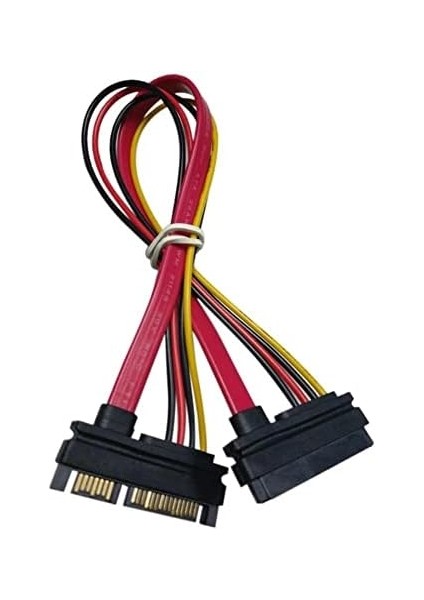 AL-4617 Sata Power Uzatma Kablosu 15+7 Pin (Erkek - Dişi), Siyah fiyatları