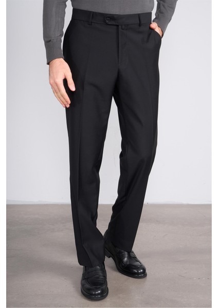 7 Siyah Erkek Poliviskon Ithal Regular Pantolon modelleri