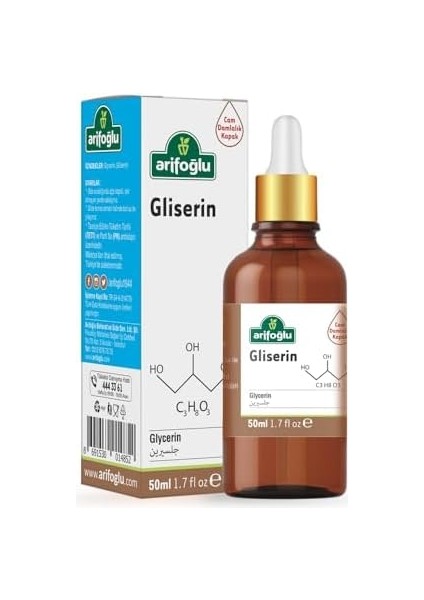 Arifoğlu Gliserin 50ML | Cildinizi Nemlendirir ve Yumuşatır. Kuru Ciltler Için Ideal Doğal Bakım Sağlar / Arifoğlu Glycerin 50ML, Moisturizes And Softens Skin. Ideal For Dry Skin With Its Natural Care modelleri