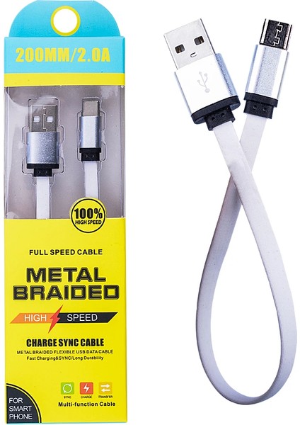 Android Micro 2A 20MM Kısa Yumuşak Dokulu Renkli USB KABLO-(5775) - M755R583-K91755 indirimleri