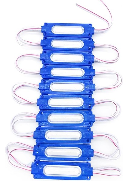2W Cob Mavi Reklamcı Modül LED Parmak LED Lamba 12 Volt 20 Adet