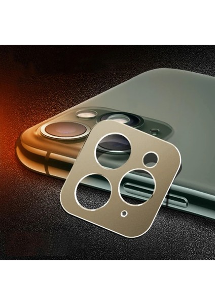 Iphone 11 Pro -11 Pro Max 3D Metal Kamera Koruyucu Metal LENS-(5775) - M595R500-K03595