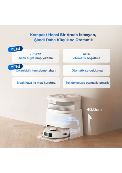“Ecovacs Deebot T30 Pro Omni Akıllı Robot Süpürge ve Paspas indirimleri