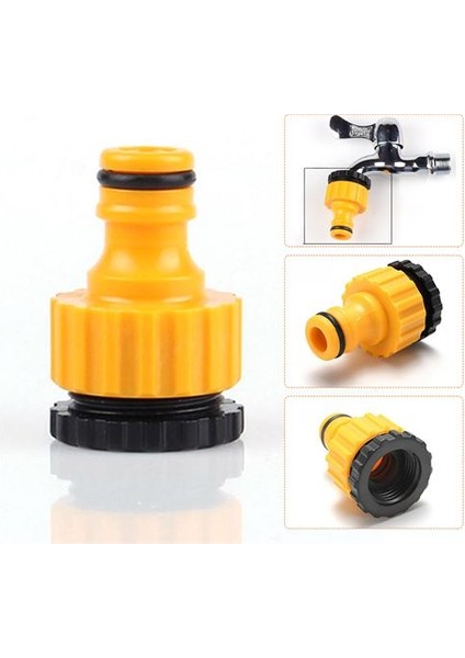 Hsnet 1/2 Vidalı Dişli Musluk Sonu Hortum Bağlantı Konnektörü - M876R139-K05876