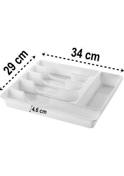 Hsnet Çekmece Içi Kaşıklık Kepçelik 6 Gözlü Beyaz - M683R861-K35683 fiyatları