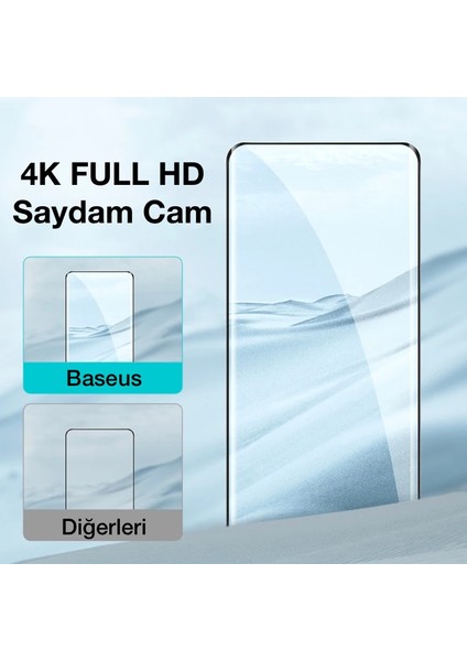 Baseus Huawei P40 Pro 0.25MM Kavisli Full Cam Ekran KORUYUCU-(5775) - M059R867-K55059 modelleri