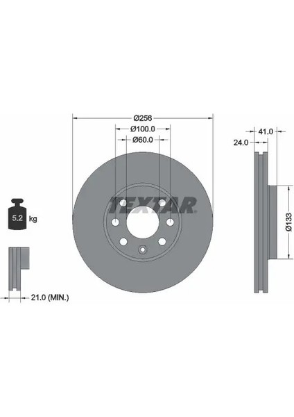 92091803 Fren Diski On 569059 90497879 9117677 (2 Adet Fiyatıdır)