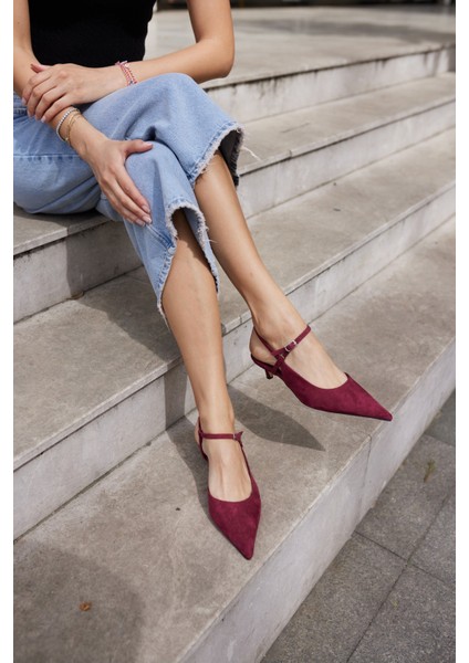 Emila Kadın Siyah Suet Mini Topuklu Ayakkabi fiyatları