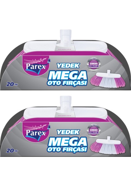 Mega Oto Fırçası Yedek (Sapsız) Ikili Paket