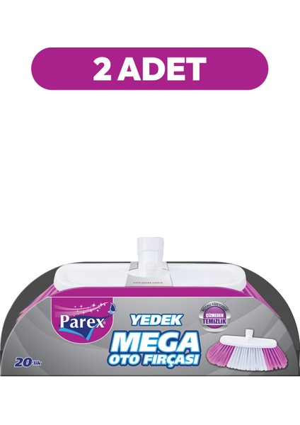 Mega Oto Fırçası Yedek (Sapsız) Ikili Paket fiyatları