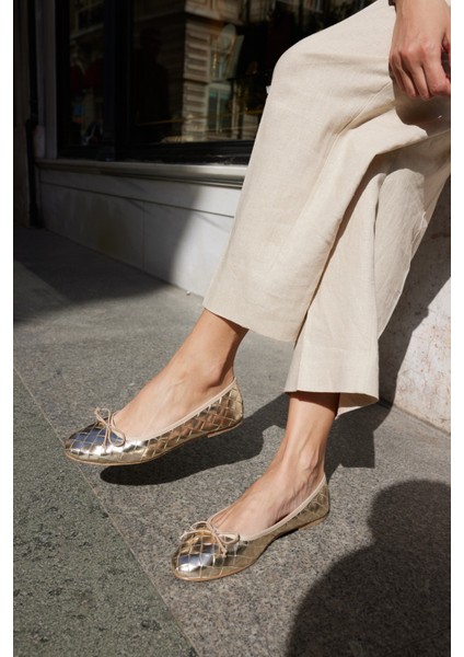 Fruta Kadın Kahverengi Örme Desen Gercek Deri Babet fırsatları