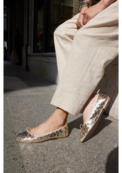 Fruta Kadın Kahverengi Örme Desen Gercek Deri Babet indirimleri