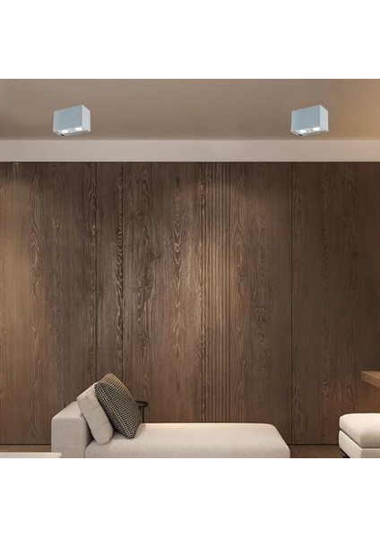 Medna Krom Dıkdortgen Ikılı Plafonyer 2XGU10 fiyatları