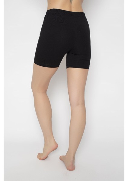 Kadın Siyah Kısa Tayt ONL-02206 modelleri