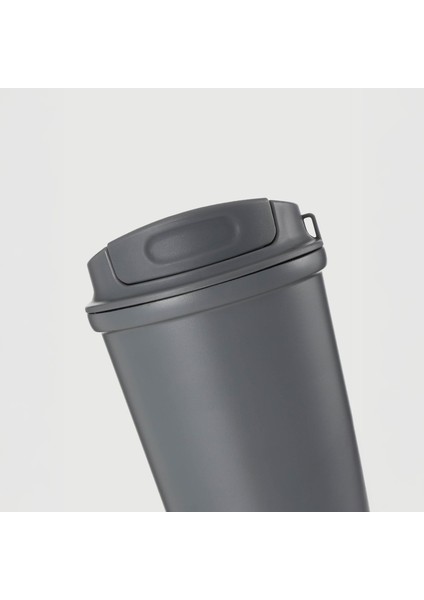 4 Work Flip Open Coffee Mug Çelik Termos 400 ml Grey ST-251 fırsatları