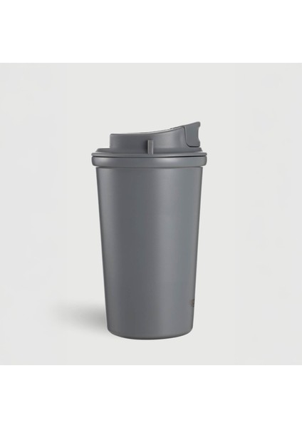4 Work Flip Open Coffee Mug Çelik Termos 400 ml Grey ST-251 indirimleri