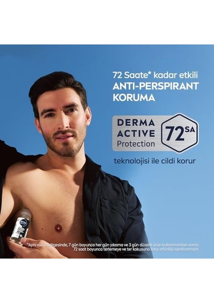 nıvea men erkek roll on deodorant black&white ınvisible original 50 ml,72 saat anti-perspirant terleme ve ter kokusuna karşı koruma,giysilerde leke karşıtı,erkeksi koku, ıçermez modelleri