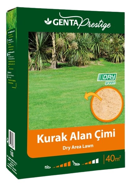 Prestige Kurak Alan Çimi | 40 M² | Suya Dayanıklı Çim Tohumu | Düşük Sulama Ihtiyacı