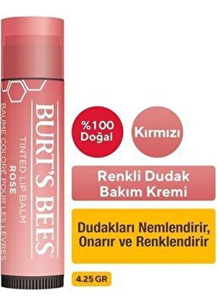 Renkli Dudak Balmı Kırmızı Doğal Özler ile Dudakları Besler 4.25 g fiyatları