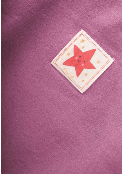 Etiket Detaylı Sweatshirt Takım 1-7 Yaş Fuşya modelleri