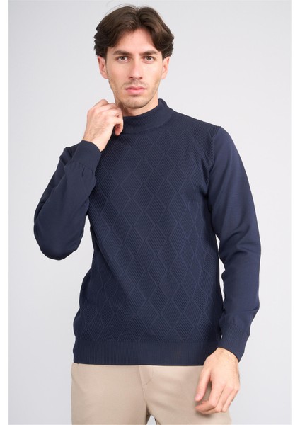 Y-38 Lacivert Erkek Triko Kazak