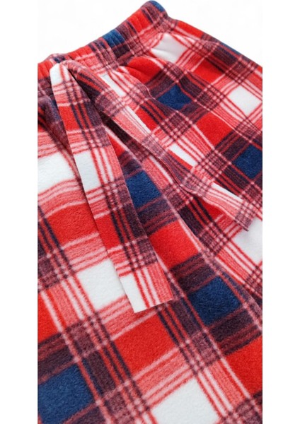 Kadın Kışlık Yeni Model Desenli Alt Polar Pijama