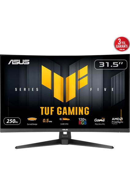 31.5 Asus Tuf Gamıng VG32VQM5B 250HZ 0.5ms Monıtor
