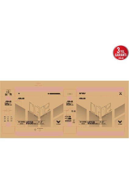 31.5 Asus Tuf Gamıng VG32VQM5B 250HZ 0.5ms Monıtor