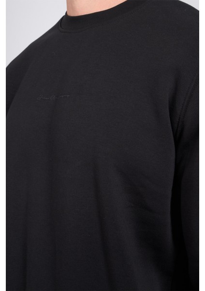 Mareteks 9507 Js Sıyah Erkek 0 Yaka Enj Baskı 3 Iplık Sweatshırt fiyatları