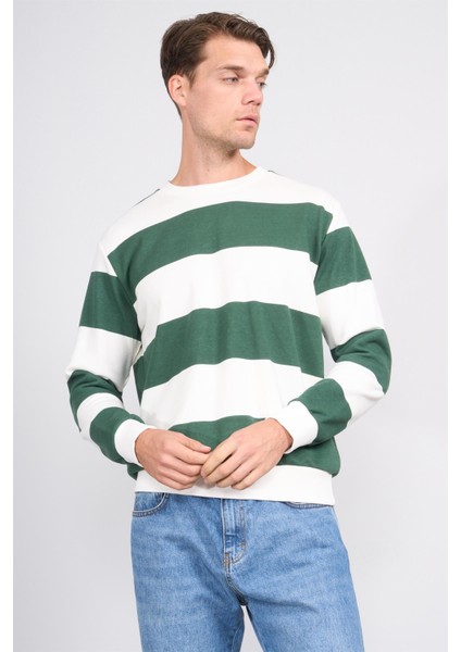 Mareteks 9536 Js Neftı Erkek 0 Yaka Rıngel Baskı Sweatshırt