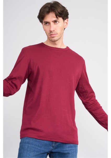 Mareteks 9529 Js Vısne Erkek 0 Yaka Basıc Rıbana Sweatshırt