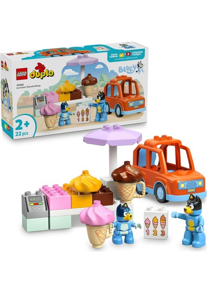 ile Dondurma Gezisi 10458-2 Yaş ve Üzeri Çocuklar Için Araçlı Rol Oyunu Sunan Yaratıcı Yapım Seti, Doğum Günü Hediye Fikri (22 Parça)