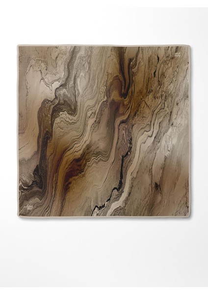 Vizon Karmaşık Desen Twill Ipek Eşarp fırsatları