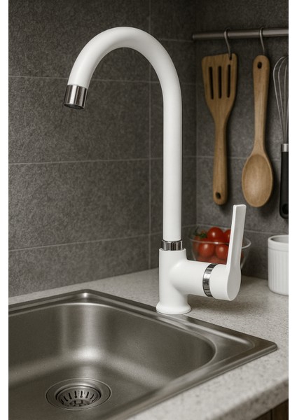 Dalyan Mat Beyaz Nano Teknoloji Mutfak Bataryası DL-318 modelleri