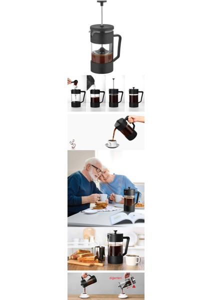 Hsnet French Press 300 ml Piazzetta Büyülü Karışım - M451R394-K06451 fiyatları