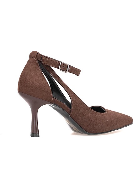 Elit 25KMST1117Z Kadın Klasik Topuklu Ayakkabı Kahverengi fırsatları