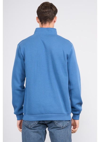 Çetinkaya Mentality 3907 3 Ip Dik Yaka Indigo Sweatshirt fırsatları