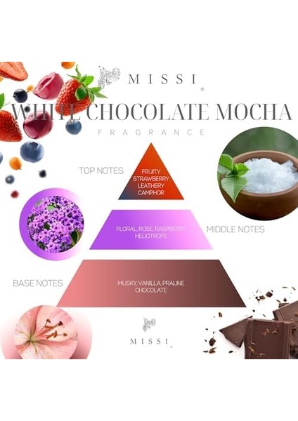 Üfleme Cam Ahşap Fitilli Whıte Chocolate Mocha Vegan Mum (380 Gr) fiyatları