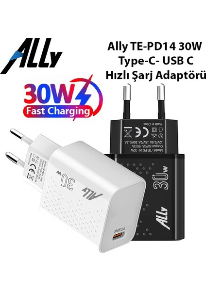 Ally TE-PD14 30W Type-C- USB C Hızlı Şarj ADAPTÖRÜ-(5775) - M974R166-K93974 fiyatları