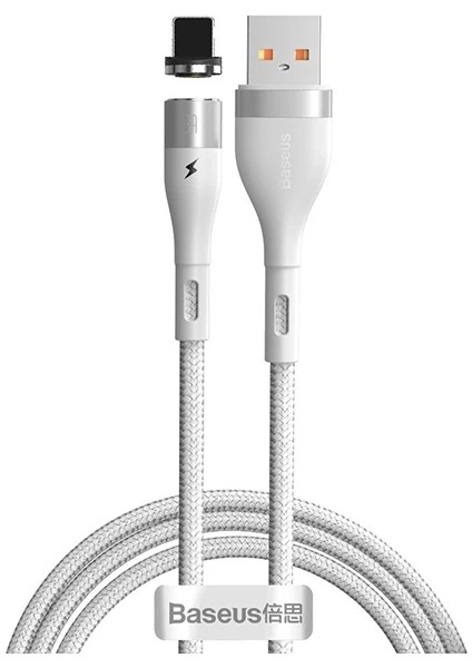 Baseus Zinc Magnetic Iphone 14-13-12-11 Mıknatıslı USB Şarj Kablosu 1METRE-(577 - M603R502-K02