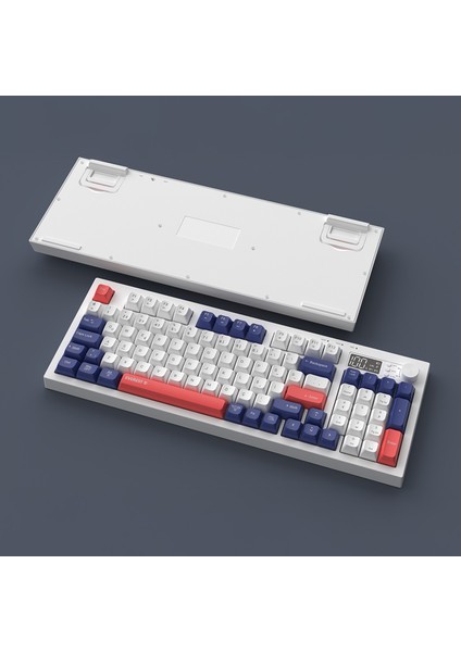 Kb-85 Sılent Pro Kablosuz Beyaz/mavi/kırmızı Sessiz Rgb Wireless 2.4ghz + Bt Q Membrane Oyuncu Klavyesi