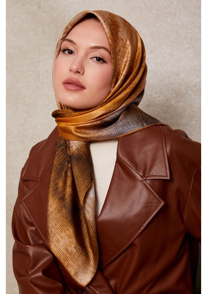 Lila Desenli Twill Ipek Eşarp fiyatları