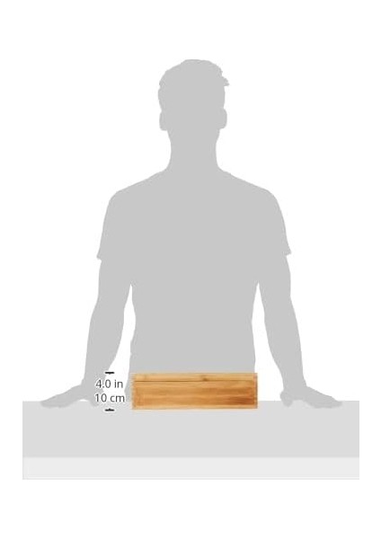 International 8 Bölmeli Bambu Ahşap Çay Kutusu, 12-3/8 "x 7-3/8" x 3-3/5" modelleri