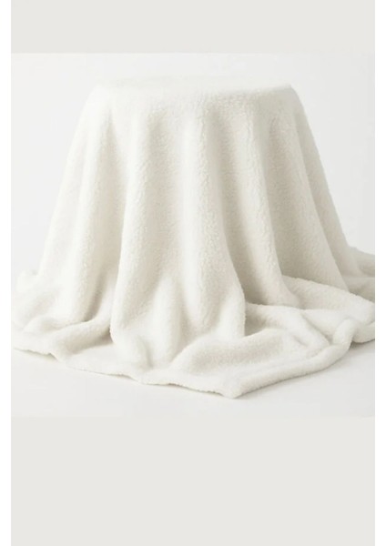 100X150 Beyaz Tüylü Peluş Kumaş – Soft Yumuşak Doku