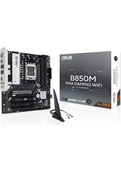 Asus B850M Max Gamıng Wıfı Am5 Ddr5 8000MHZ(OC) Matx HDMI Anakart