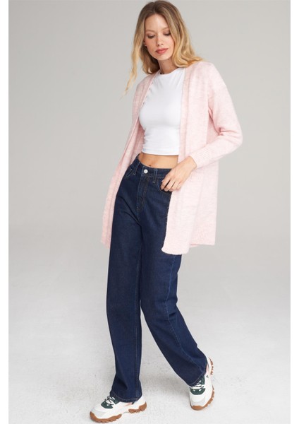 Çetinkaya Miya Mira Modest 2316 Kadın Şal Yaka Akrilik Triko Hırka Pudra fiyatları